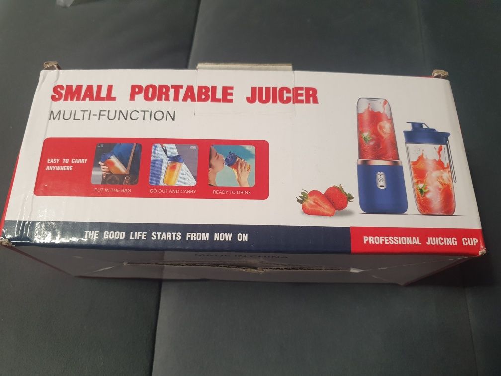 Nowoczesny przenośny blender USB 400ml stal nierdzewna NOWY