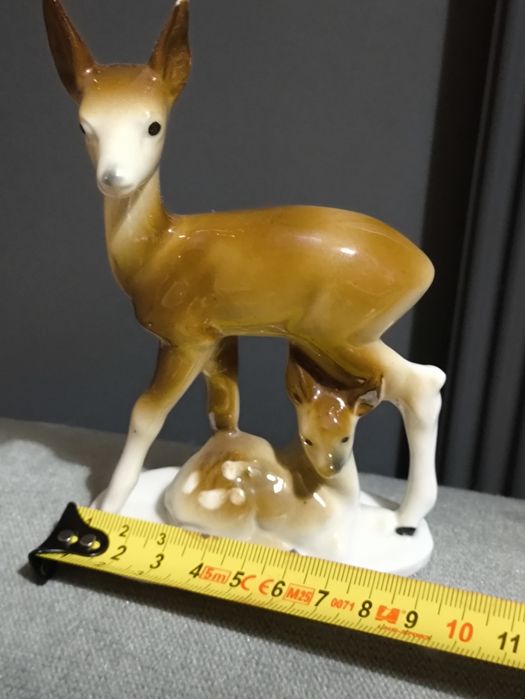 Figurka porcelanowa sarna ,sarenka Gräfenthal Carl Scheidig . Vintage
