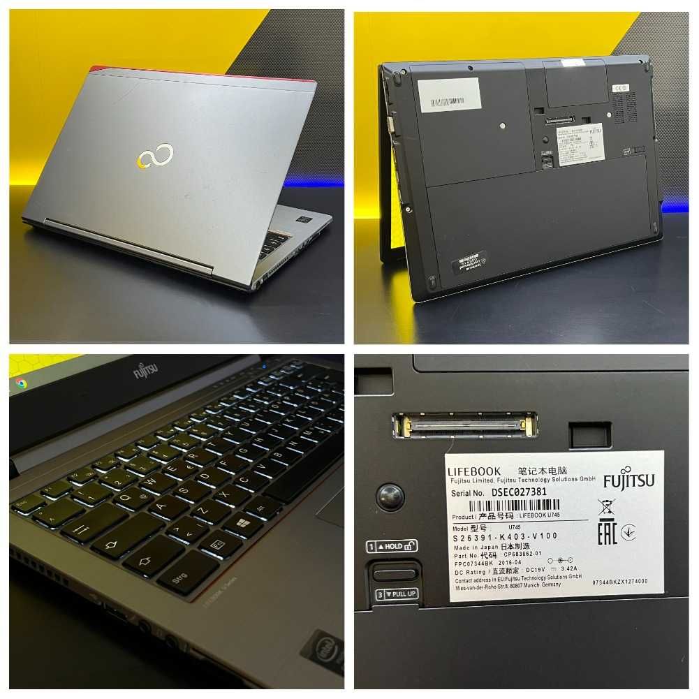 i5•8GB•SSD-120GB•FULL HD IPS•ноутбук Fujitsu Lifebook U745