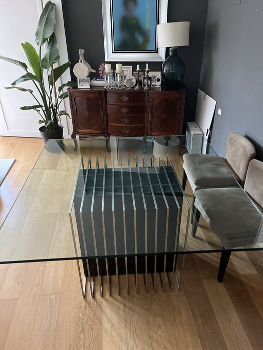 Mesa design quadrada 1,40cm x 1,40cm Conceicao Vasco Costa