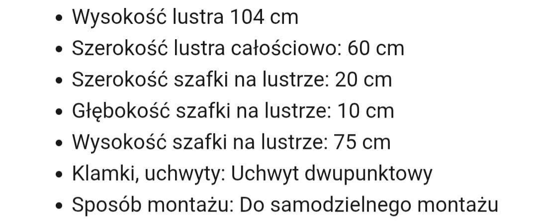 Sprzedam  szafkę z lustrem