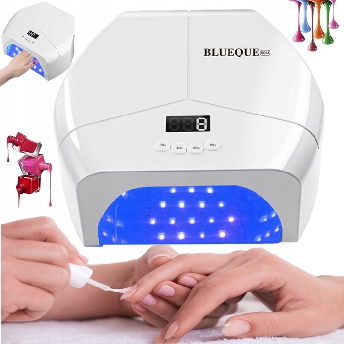 Lampa UV/LED 268W 57 diod LCD do manicure i pedicure BLUEQUE