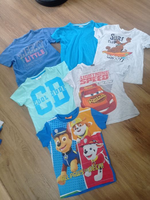 Bluzki koszulki t-shirt paka 6 szt