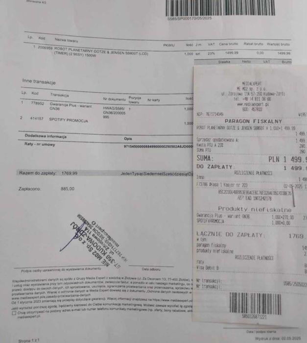 Robot kuchenny planetarny GÖTZE & JENSEN wielofunkcyjny