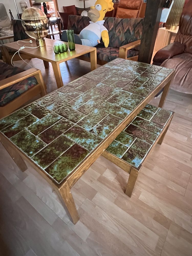 Mid century modern para stolików kawowych Jean Linard