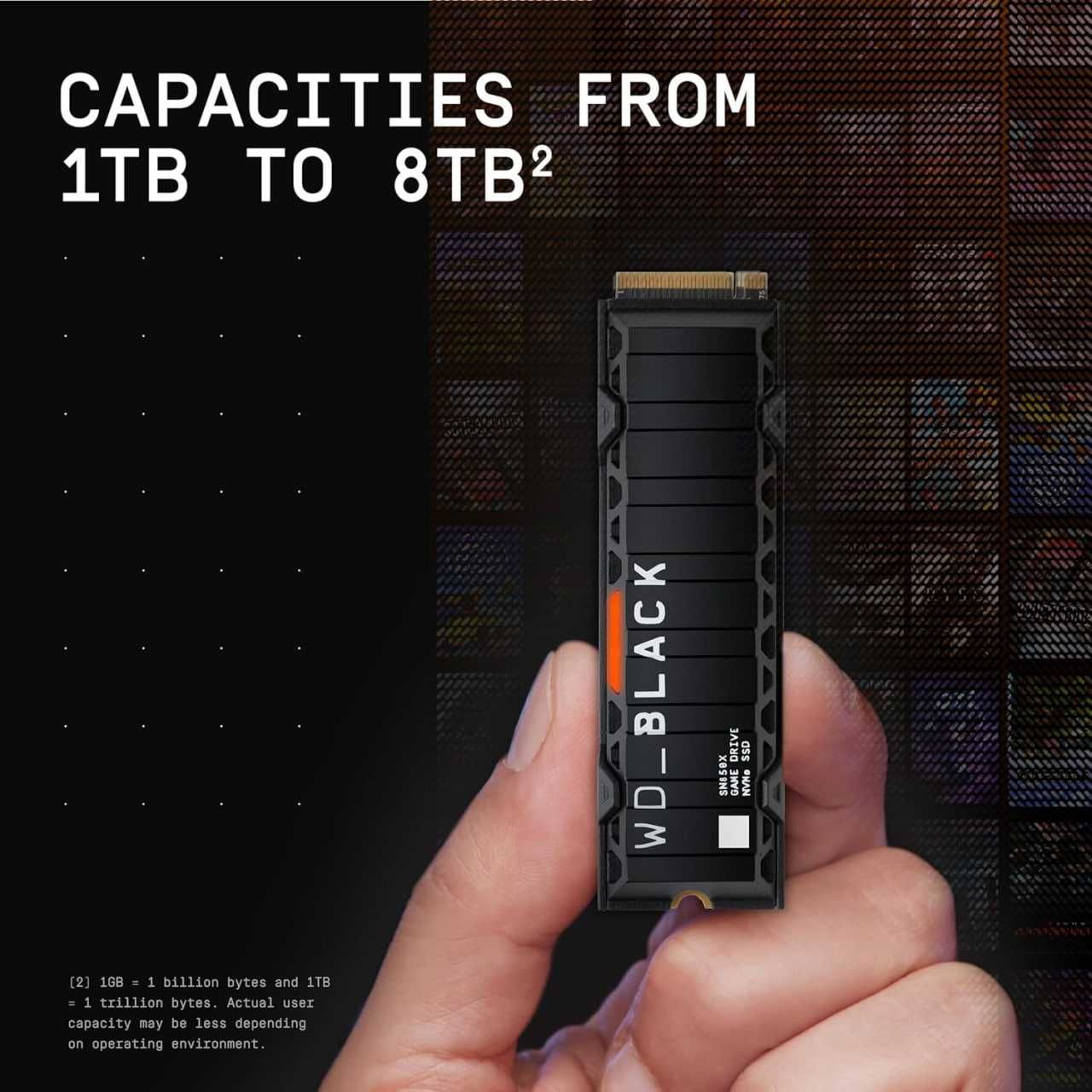 SSD диск Western Digital Black SN850X 1TB NVMe M.2 2280 PCIe 4.0 x4