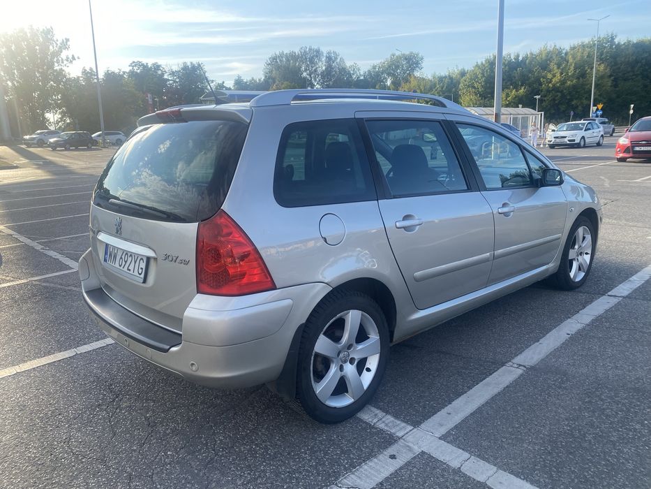 Peugeot 307 SW 2.0 TDI 2007 r.  klima, panorama, bezwypadkowy