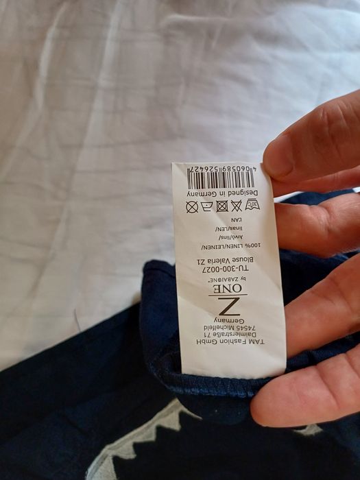 Блузка вишиванка 46 Німеччина Льон