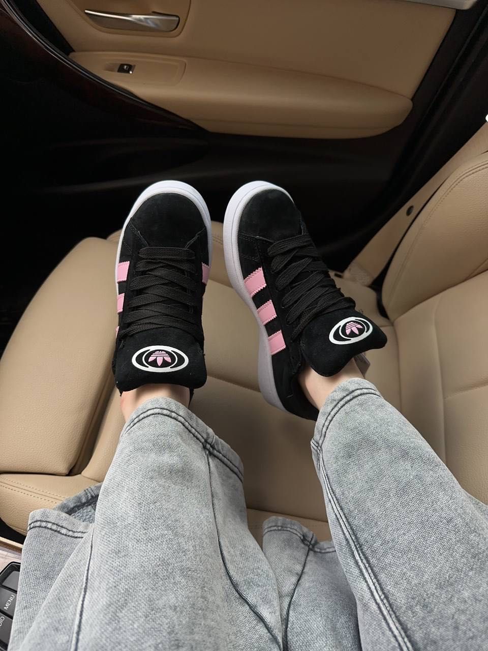 Женские кроссовки Adidas Campus 00s Black Pink 36-41 Хит Весны 2024!