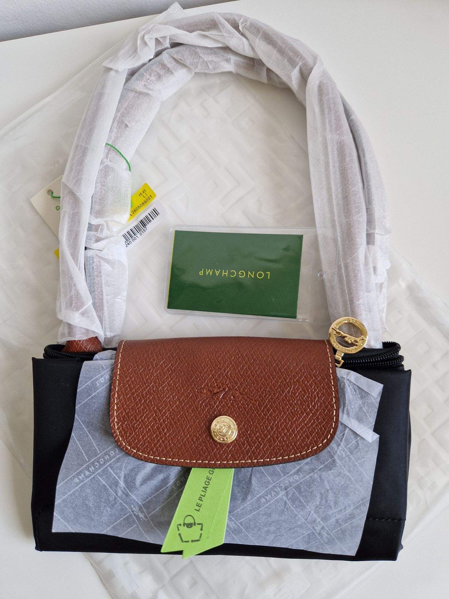 LONGCHAMP L czarna nowa