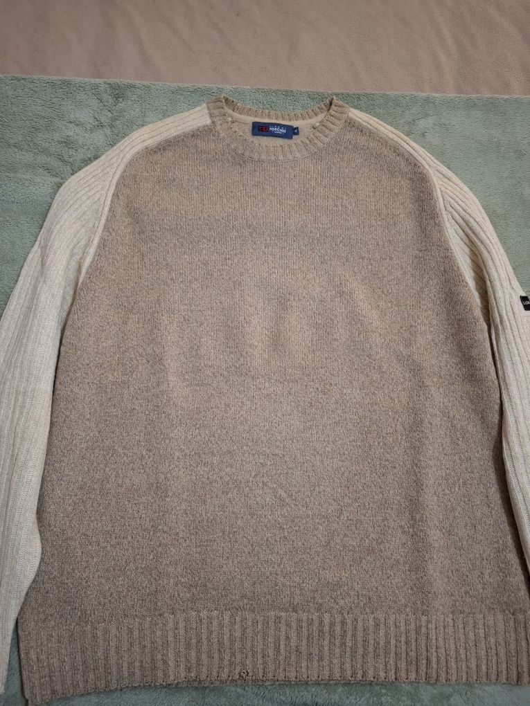 Camisola malha creme Lion of Porches, tamanho XL