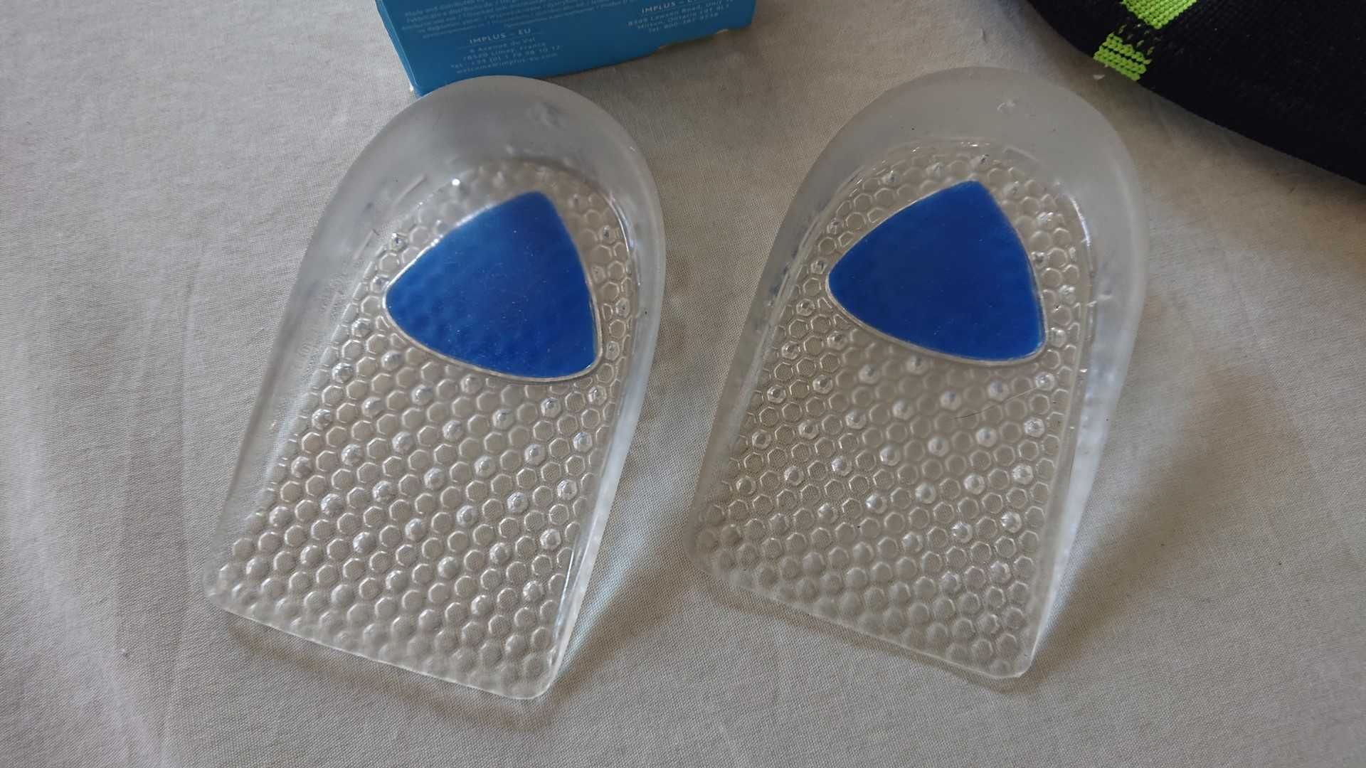 2 x Meia Elástica Calcanhar + 2 Calcanheira gel