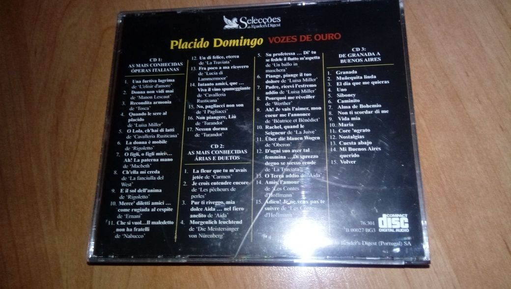 CD Triplo de Plácido Domingo