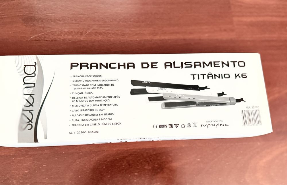 Prancha de cabelo serenna