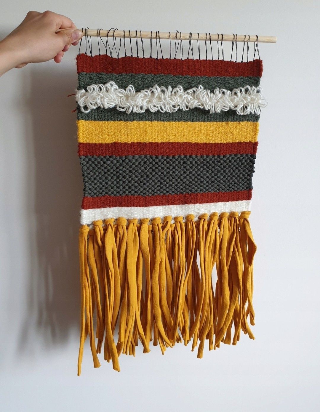 Makatka boho na ścianę ozdoba etno kilim ozdoba prezent ślub