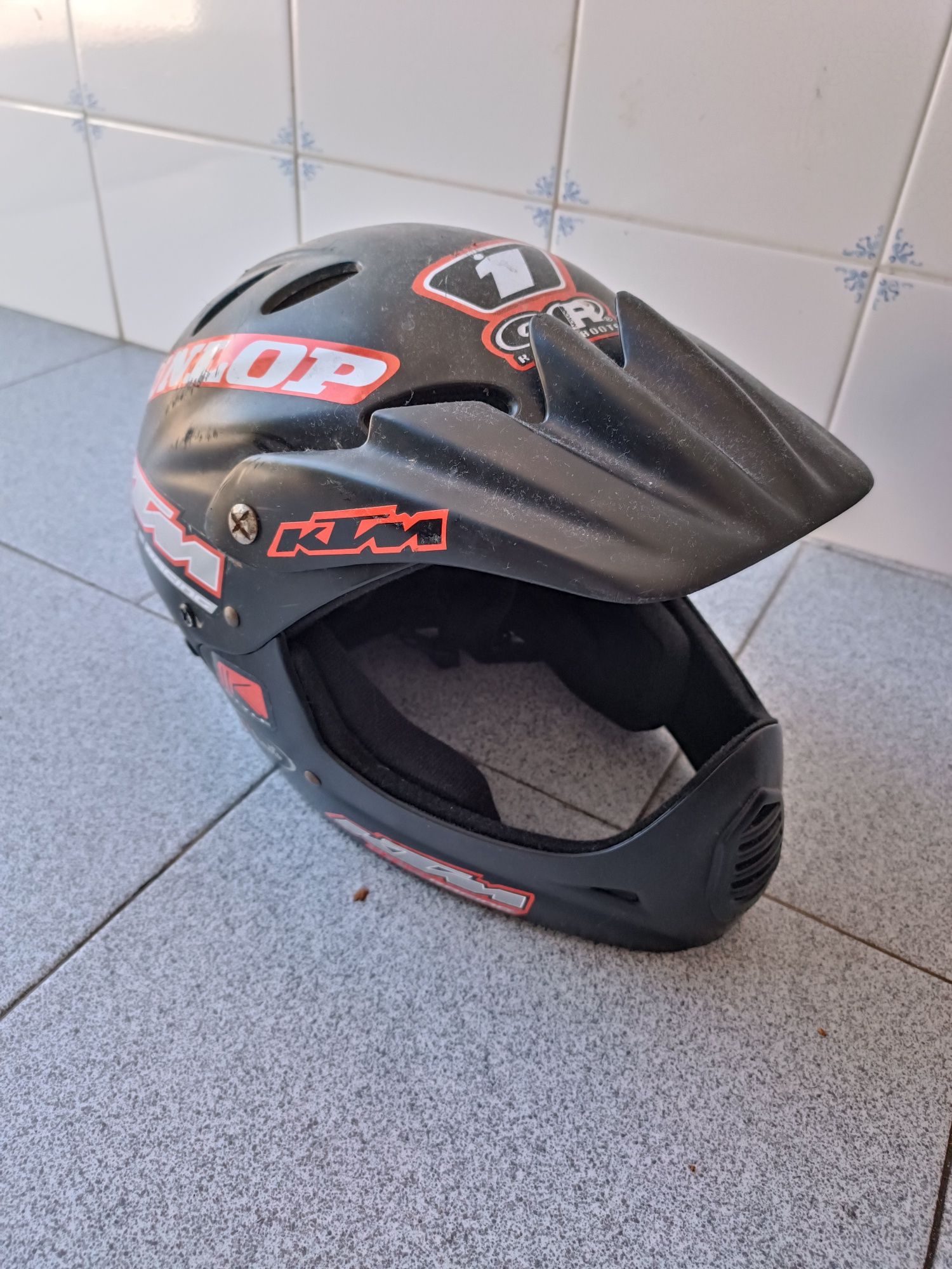 Capacete motocross criança