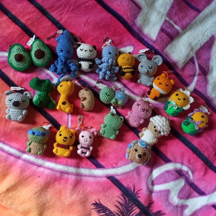 Breloki zwierzęta handmade