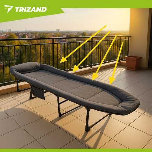 Розкладне ліжко для кемпінгу, ліжко для подорожей до 150 кг