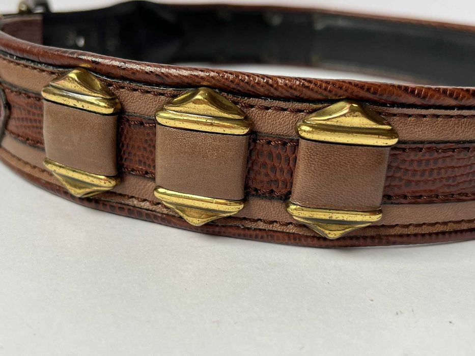 Вінтажний ремінь Garmann, Іспанія, натуральна шкіра, 80-ті. (73-78см)