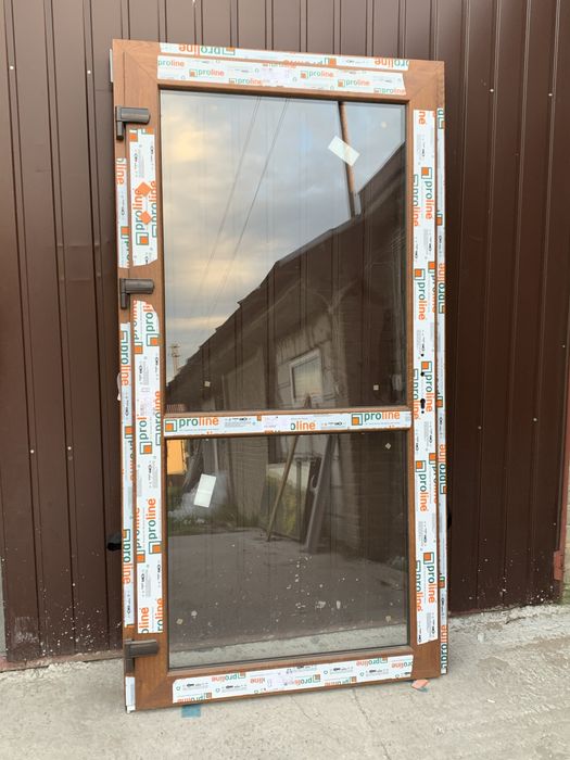 Drzwi PCV 90x210  złoty dąb Nowe szybka dostawa