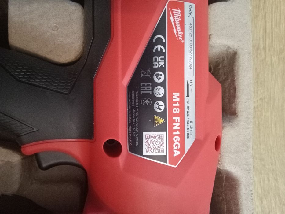 Gwoździarka Milwaukee M18 FN16GA