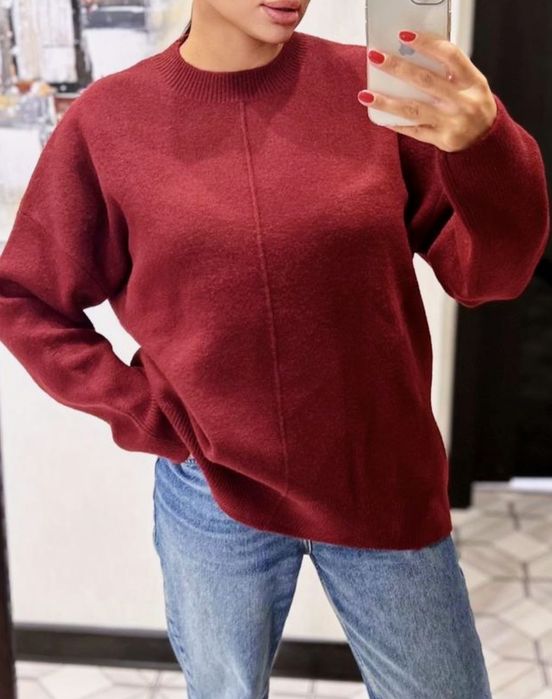 Светр бордо розмір Л підійде і на ХЛ