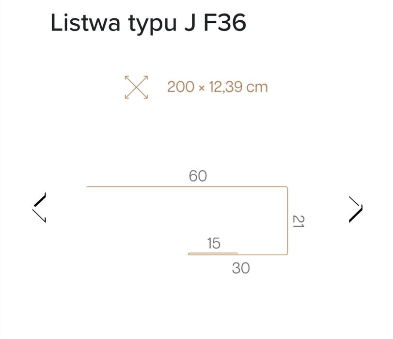 Listwa bratek J F 36 antracyt