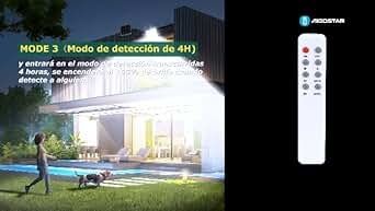 Projector de led 10w com sensor e comando