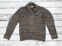 TOMMY HILFIGER * sweter * gruby * męski * L