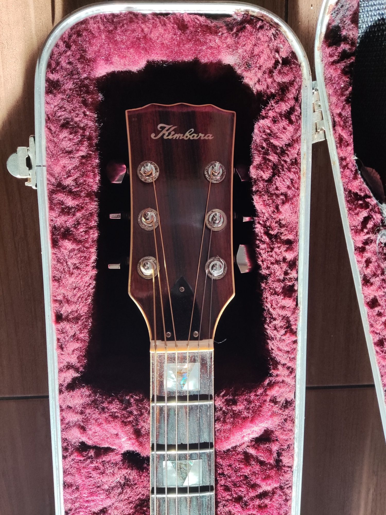Japońska gitara akustyczna Kimbara 1977r z casem Taylor