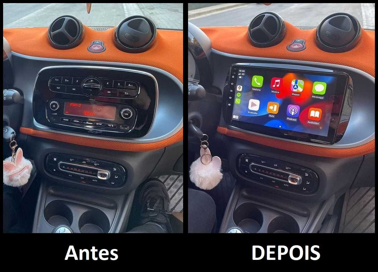 Rádio 2DIN 9" • SMART • (453) • Android • ForTwo • ForFour [4+32GB]