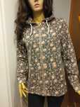 Bluza w kwiatuszki na zamek r. M