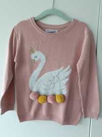 Cienki sweterek bluzka dla dziewczynki rozm 110 Primark 3D