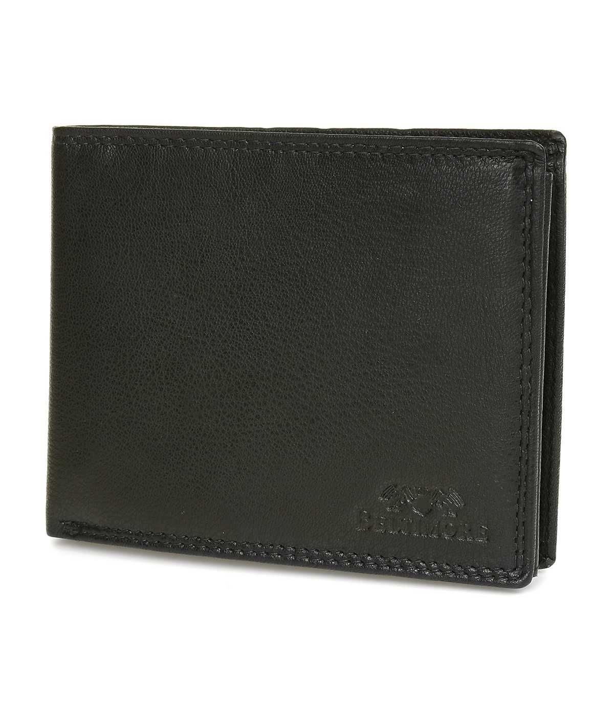 Męski portfel skórzany klasyczny RFiD czarny Beltimore K41