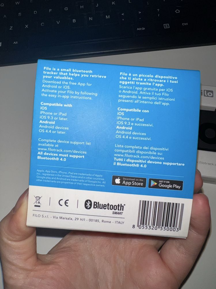 FILO tag lokalizator GPS brelok bluetooth