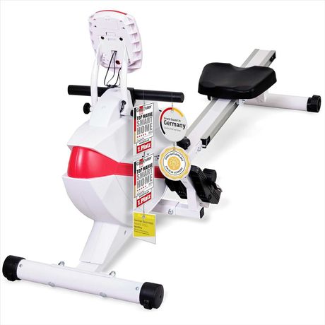 SportPlus Wioślarz Składany, Biały/Czarny, do 150 kg, SP-MR-008