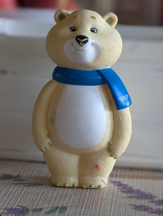 Miś olimpiada Soczi 2014 gumowy piszczący sochi ru