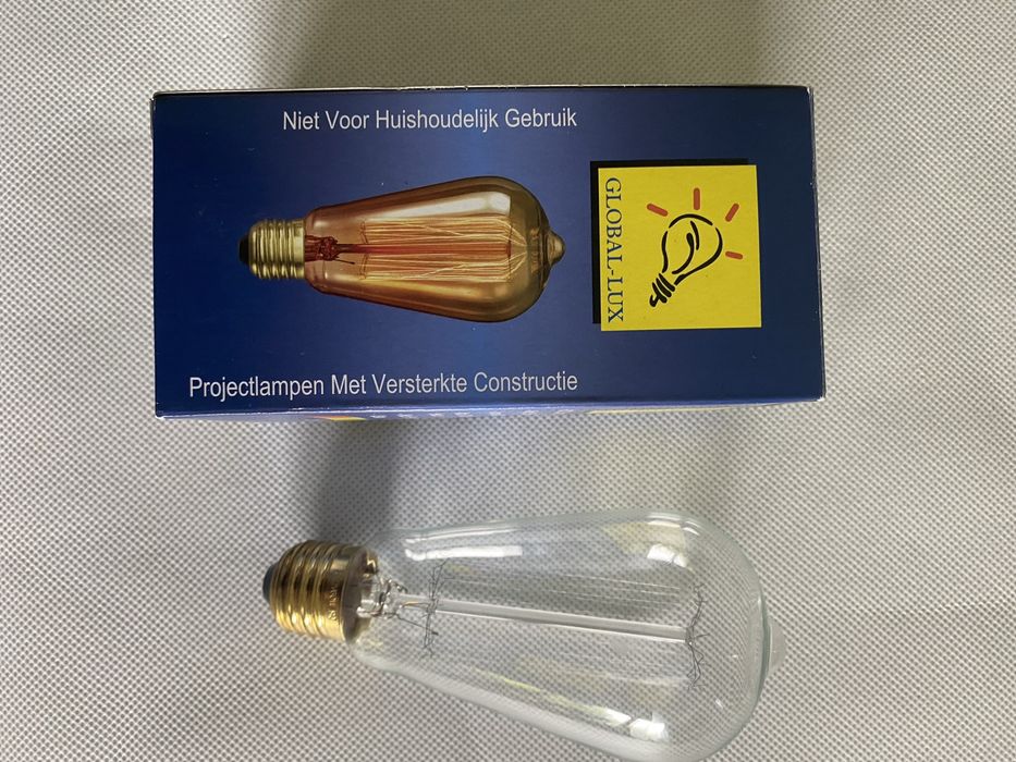 Szklana lampa wisząca cylinder bursztynowa