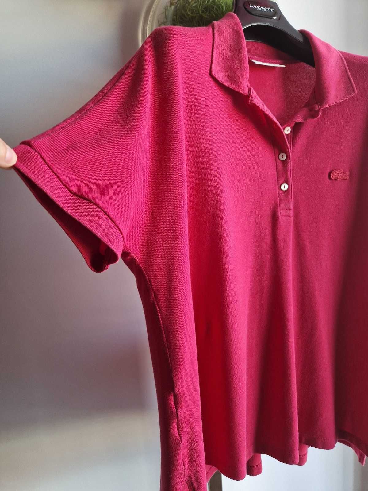Polo cereja Lacoste Relaxed Fit M