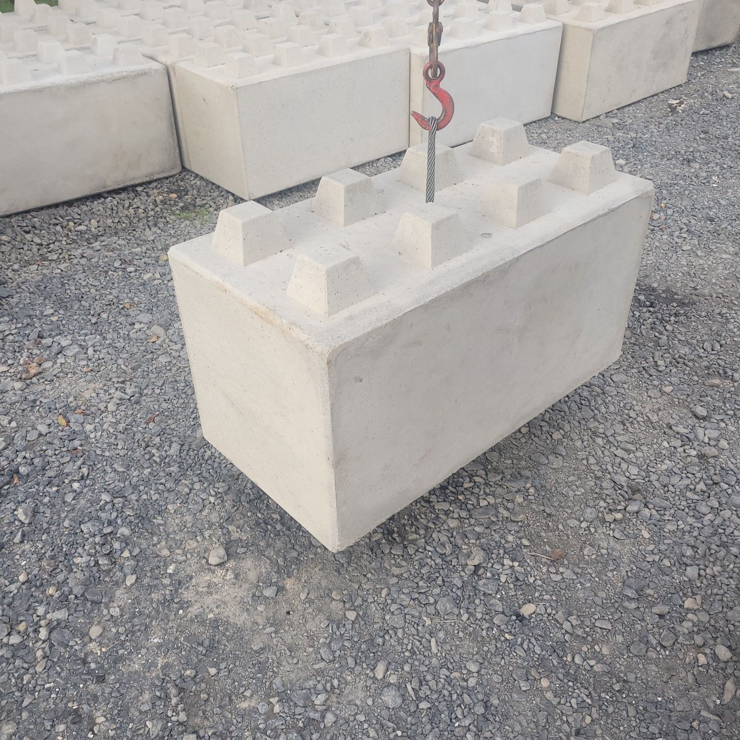 Blok betonowy, mury oporowe