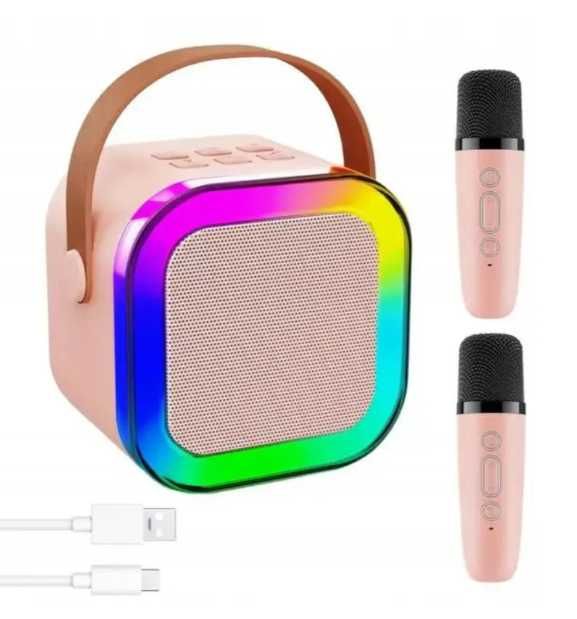 Портативна бездротова колонка з караоке 2 мікрофона