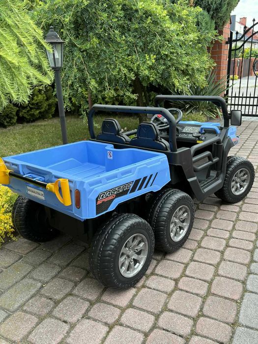 Auto na akumulator Pojazd Farmer 4×4 12v Pilot Skóra Wywrotka 6 kół