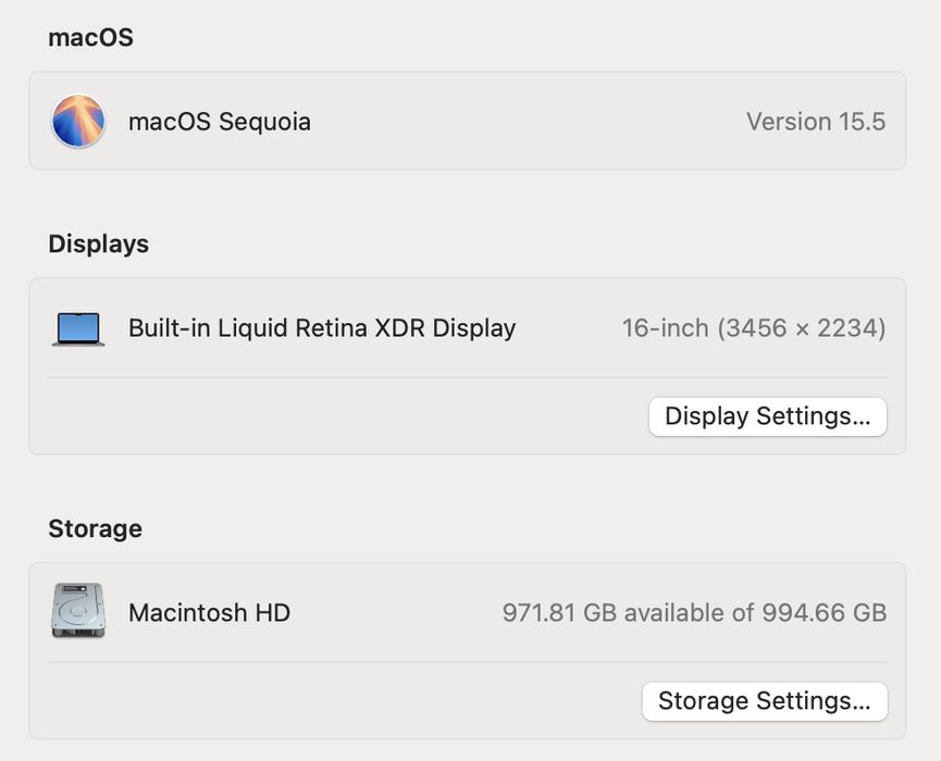 Ідеал MacBook Pro 16 2021 32GB 1TB 94%