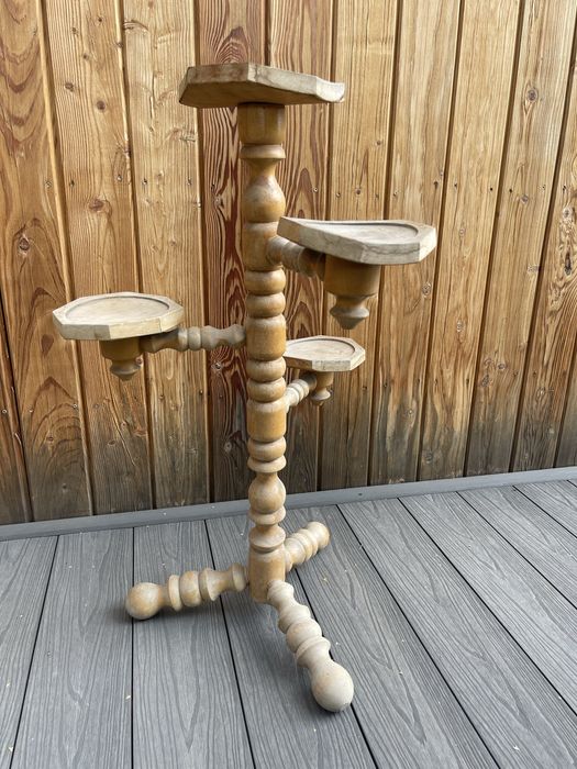 Kwietnik drewniany PRL