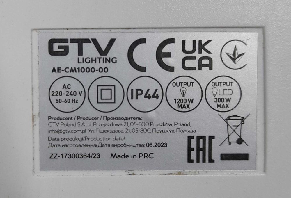 Nowy czujnik ruchu GTV