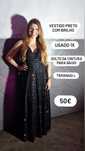 Vestido gala preto
