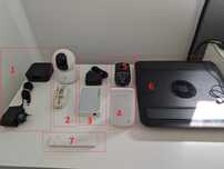 Pack material informático - Repetidor WiFi, camera WiFi, switch, etc.
