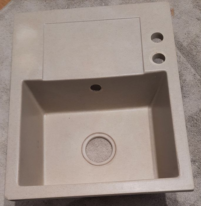 Zlew granitowy z ociekaczem+ bateria