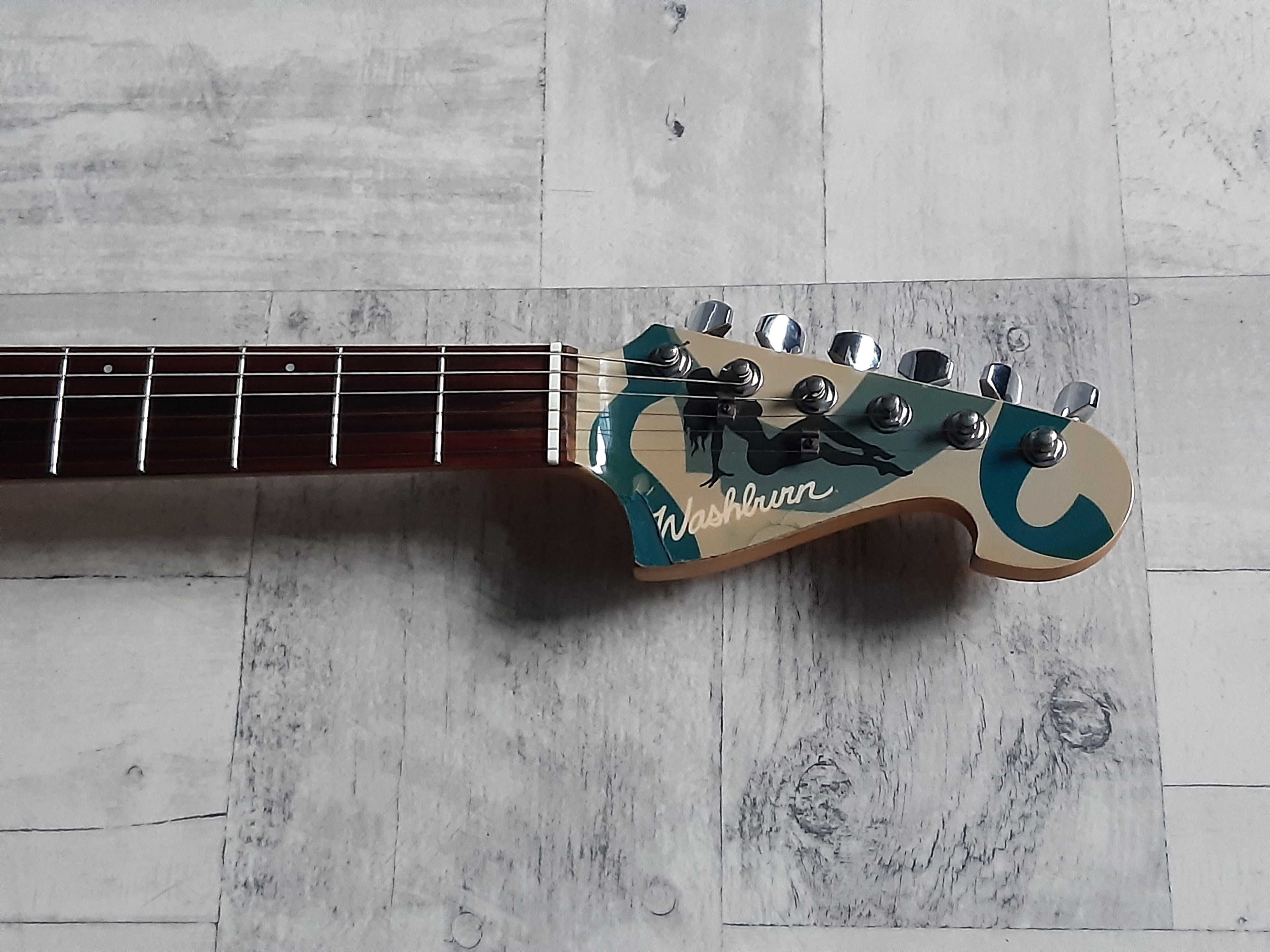 Super Gitara Washburn Pro Series Lady Camouflage -wysyłka Free-zamiana