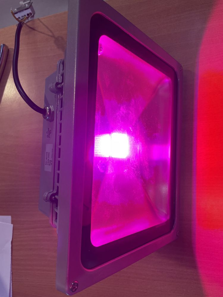 Projetor RGB 100W LED para exterior